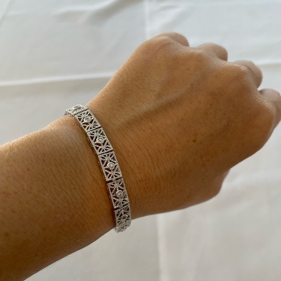 Vintage sterling bracelet - Picture 2 of 4